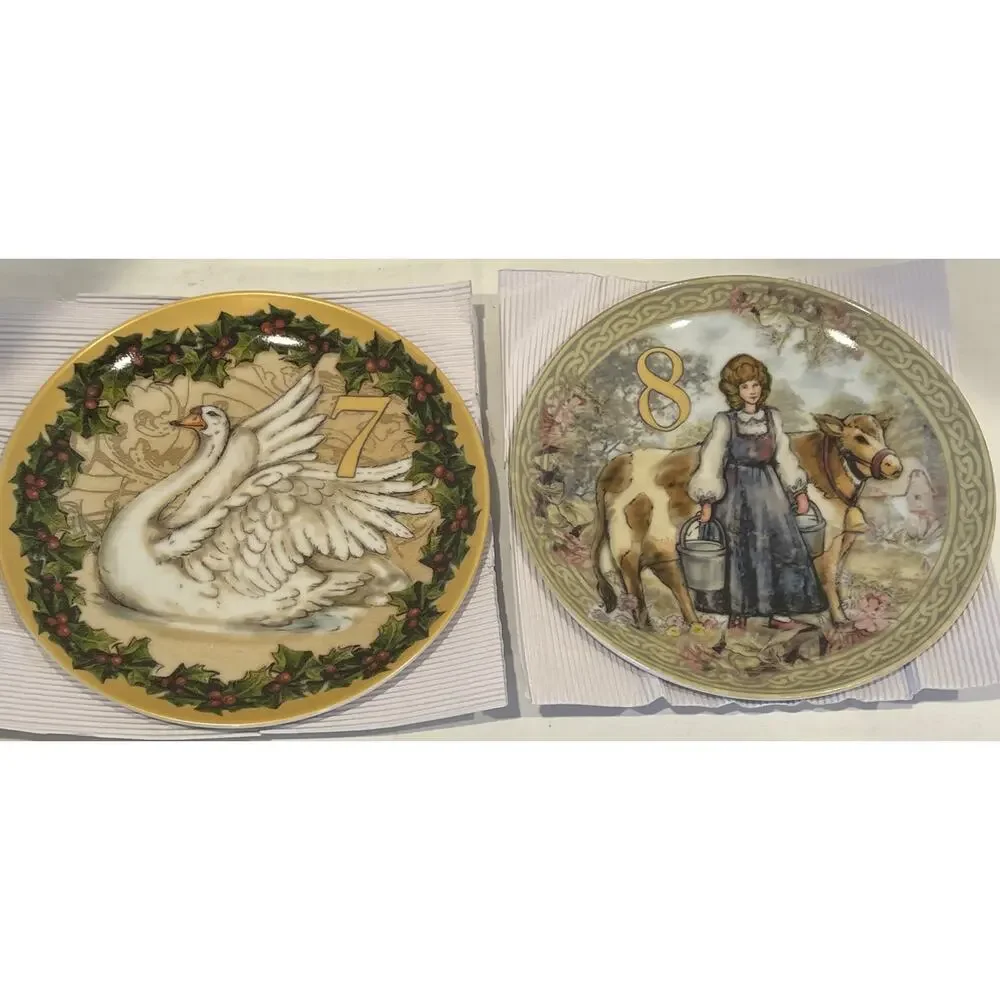 NIB Pottery Barn 12 Days of Christmas Salad /Dessert Plates - READ